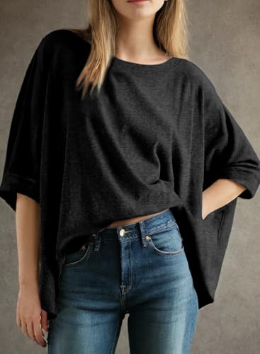 Oversized Solid Basic Casual T-Shirt