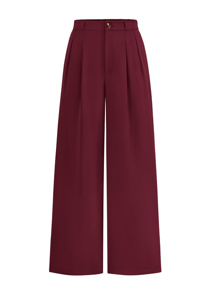 Women's High-Waisted Wide-Leg Palazzo Work Trousers