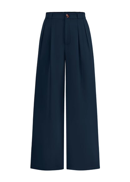 Women's High-Waisted Wide-Leg Palazzo Work Trousers