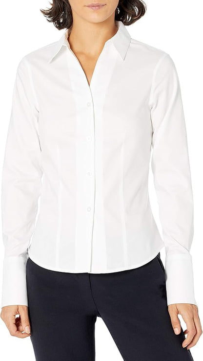 Long Sleeve Wrinkle-Free Non-Iron Button Shirt