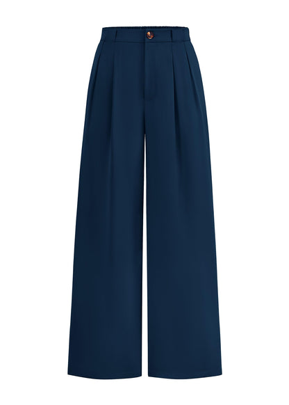 Women's High-Waisted Wide-Leg Palazzo Work Trousers