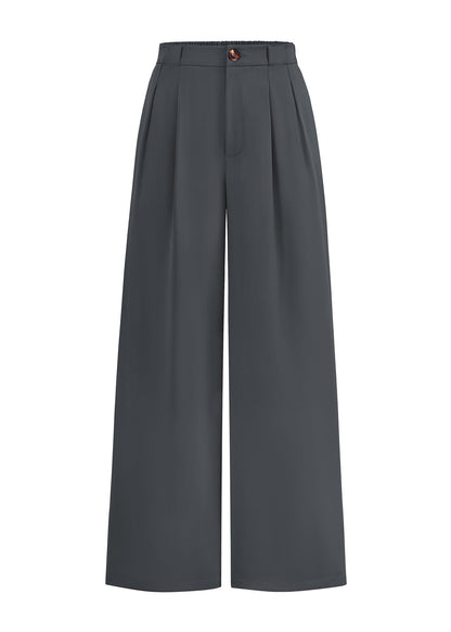 Women's High-Waisted Wide-Leg Palazzo Work Trousers