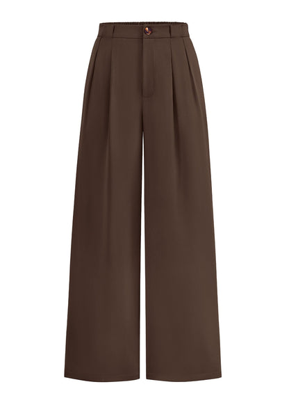 Women's High-Waisted Wide-Leg Palazzo Work Trousers
