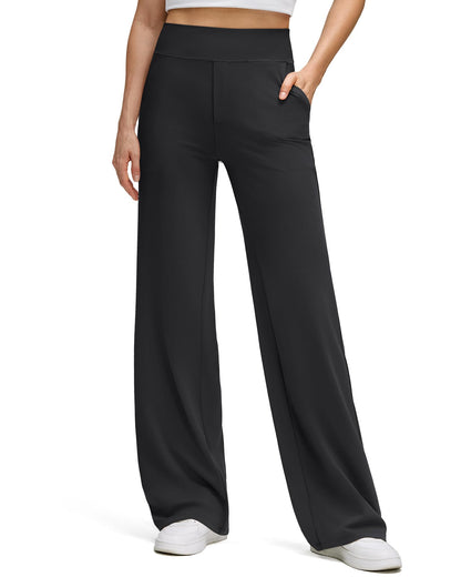 High Stretch Wide Leg Soft Casual Yoga Pants with Pockets