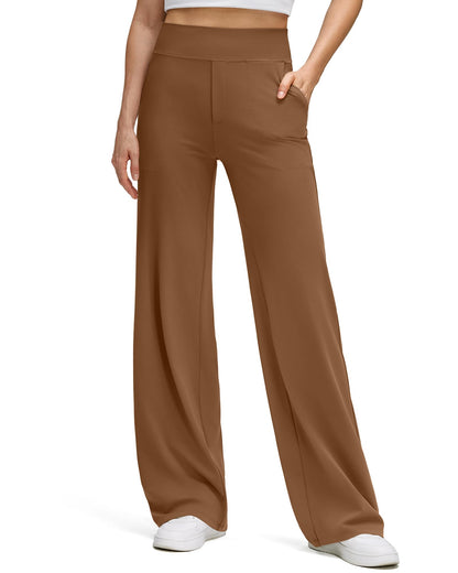 High Stretch Wide Leg Soft Casual Yoga Pants with Pockets