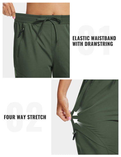 Lightweight Quick-Dry Hiking Cargo Jogger Pants with Pockets