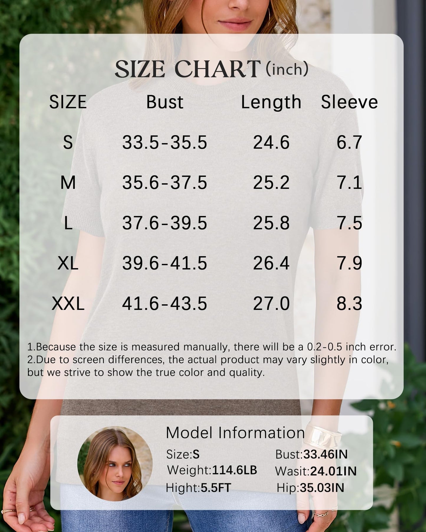 Lightweight Wool Blend Short Sleeve Business Casual Sweater